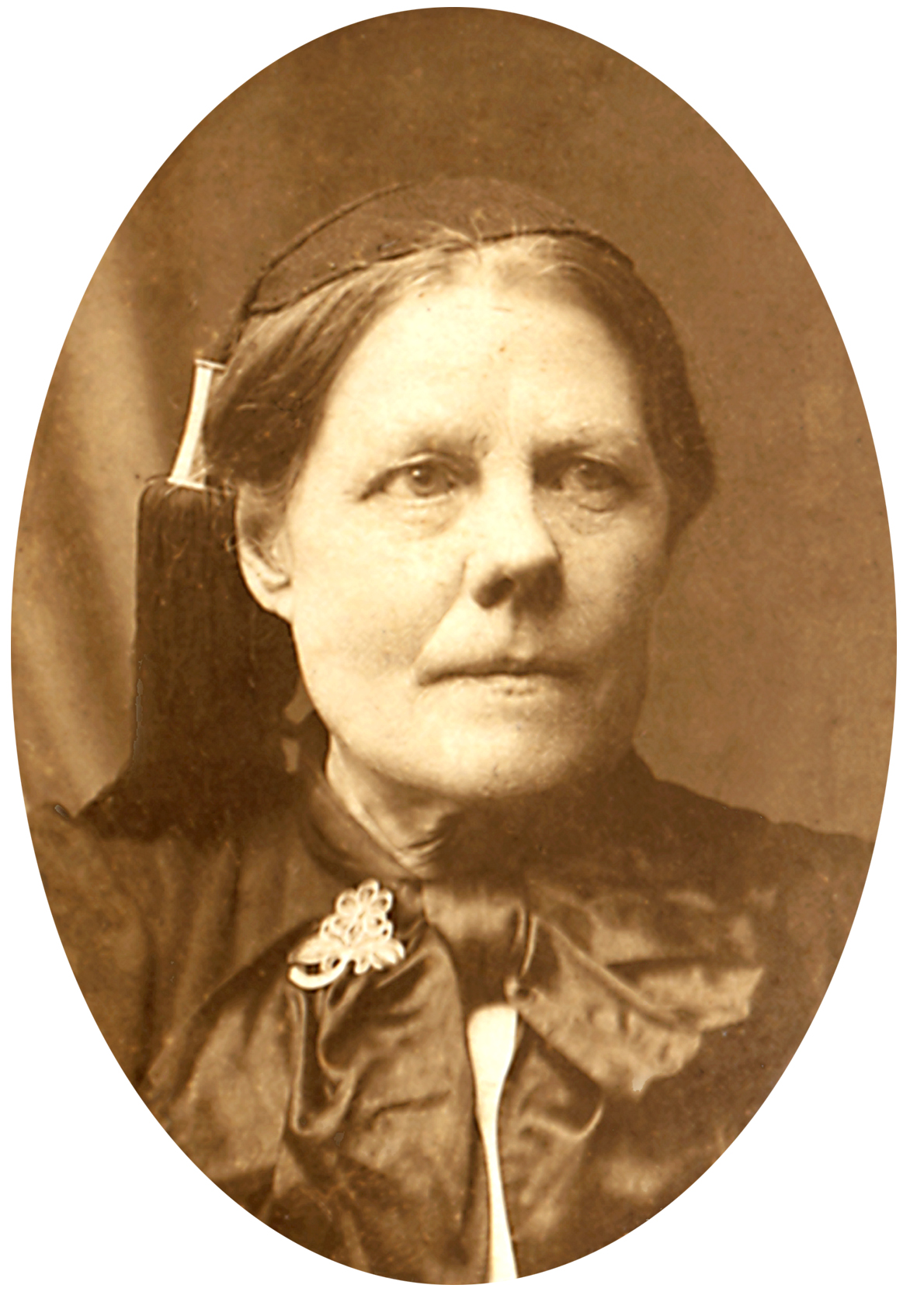 Steinunn Anna Sigurðardóttir. Myndin var tekin árið 1911, Steinunn þá 66 ára