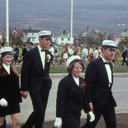 Helga í skrúðgöngu 1969